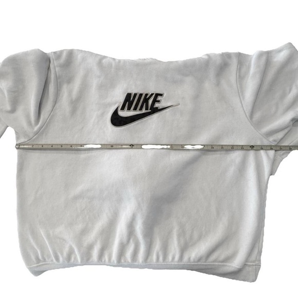 Nike men’s White Long Sleeve Hoodie Black/Gold Logo on front XL - Picture 11 of 12